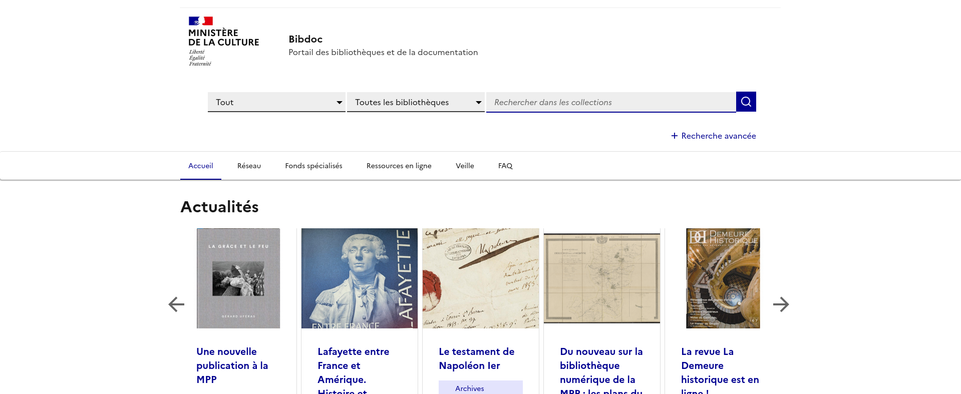 Avec Bokeh, le ministère de la Culture dévoile “Bibdoc”, son nouveau portail de recherche documentaire !