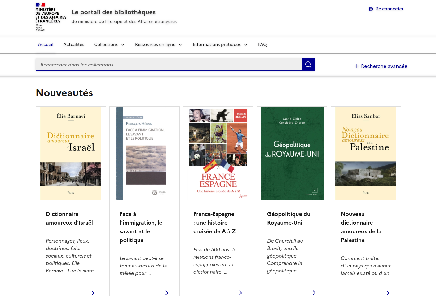 Mise en production de Bokeh pour les bibliothèques du Ministère de l’Europe et des Affaires étrangères